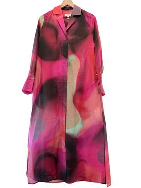 COS Fluid Ink Wash Shirt Maxi Dress size 4 NWT